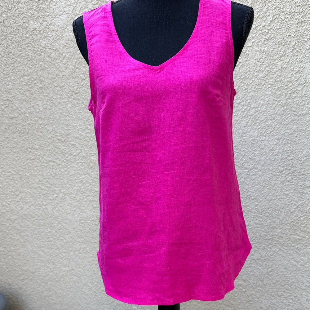 Women's Pink Sleeveless Top